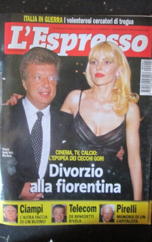 ESPRESSO 21 1999 VITTORIO CECCHI GORI RITA RUSIC CIAMPI PIRELLI [G81W]