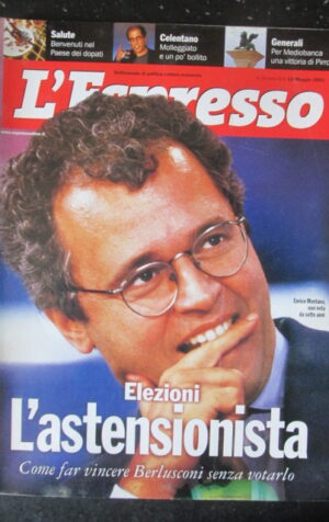 ESPRESSO 19 2001 ENRICO MENTANA ADRIANO CELENTANO NICOLE KIDMAN D' ALEMA [G110D]