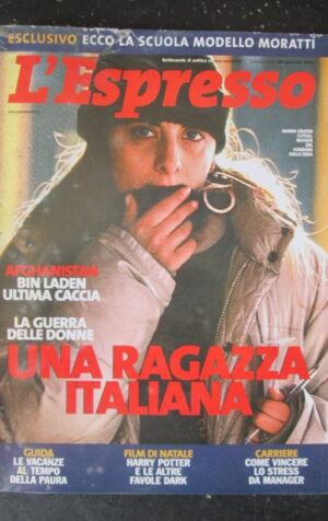 ESPRESSO 48 2001 MARIA GRAZIA CUTULI DOSSIER BIN LADEN MEL SMBLER CRAXI [G110D]