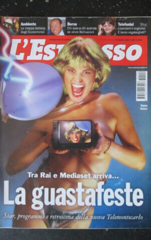 ESPRESSO 16 2001 BERLUSCONI SIMONA VENTURA PRODI BOYS VERONESI [G110D]