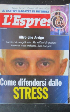 ESPRESSO 7 2001 FIORELLO DOSSIER ALITALIA MARABELLI BOOM SESSO ONLINE [G108E]