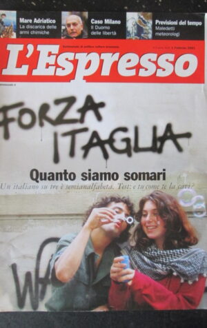 ESPRESSO 5 2001 BERLUSCONI DOSSIER ALTA MODA A PARIGI JOAN CHEN [G108E]