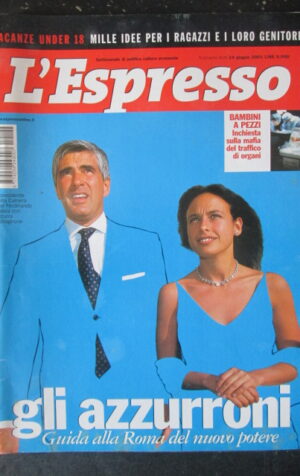ESPRESSO 24 2001 PIER FERDINANDO CASINI PAVAROTTI ANTONIO DI PIETRO [G108E]