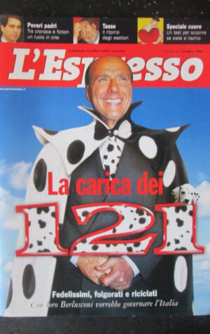 ESPRESSO 12 2001 BERLUSCONI DIEGO DOLCINI CELENTANO [G108E]