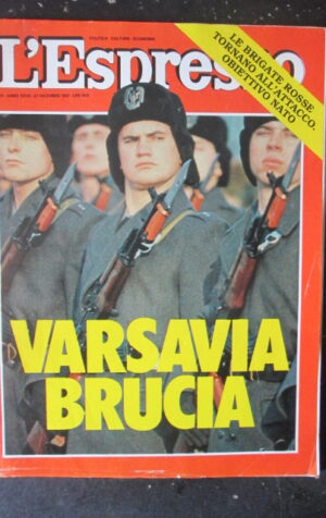 ESPRESSO 51 1981 LE BRIGATE ROSSE CRAXI CARLO E LADY DIANA [G81Q]