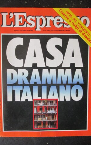 ESPRESSO 50 1981 GARIBALDI DOSSIER INCUBO DELLO SFRATTO P2 TANGENTI [G81Q]