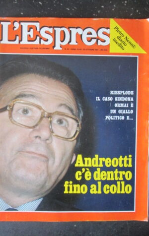 ESPRESSO 42 1981 ANDREOTTI SPADOLINI USA E EGITTO DOPO SADAT [G81Q]