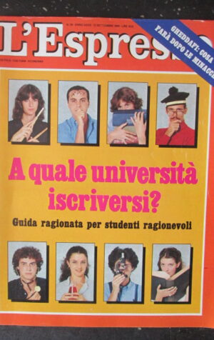 ESPRESSO 36 1981 GHEDDAFI UMBERTO ECO GIOVANNI SABBATUCCI [G81Q]