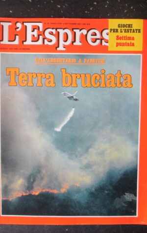 ESPRESSO 35 1981 DOSSIER DALL' ARGENTARIO A PAESTUM TERRA BRUCIATA  [G81Q]