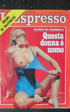 ESPRESSO 27 1981 CASO LAMA BERLINGUER IL DELITTO DI NAPOLI TRANSESSUALI [G81Q]