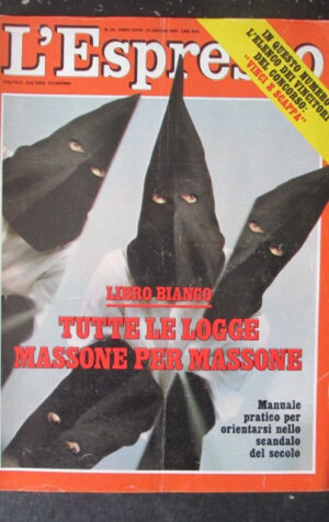 ESPRESSO 24 1981 TUTTE LE LOGGE MASSONE PER MASSONERIA [G81Q]