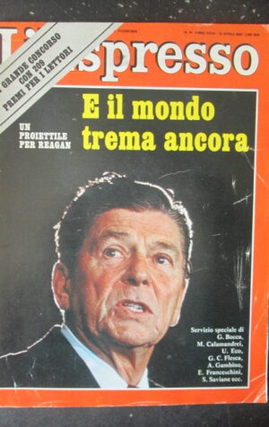 ESPRESSO 14 1981 REAGAN RINO FORMICA DOSSIER INFERNO A PALAZZO CHIGI [G81Q]