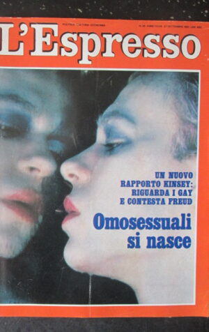 ESPRESSO 38 1981 RAPPORTO KINSEY OMOSESSUALI AMINTORE FANFANI [G81Q]