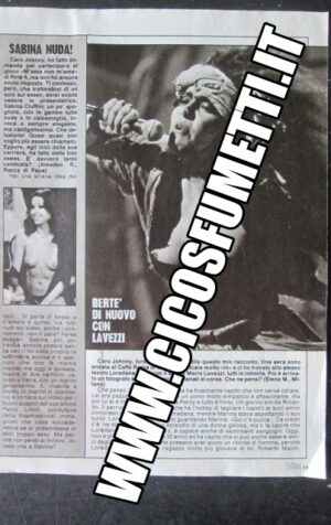 RITAGLIO CLIPPING LOREDANA BERTE ' 1 PAGINA [MV19M-5]