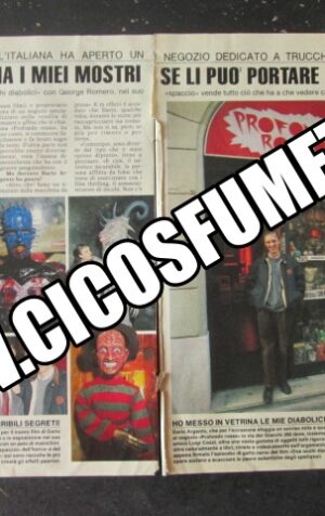 RITAGLIO CLIPPING DARIO ARGENTO 03/03/90 3 PAGINE [MV19M-5]