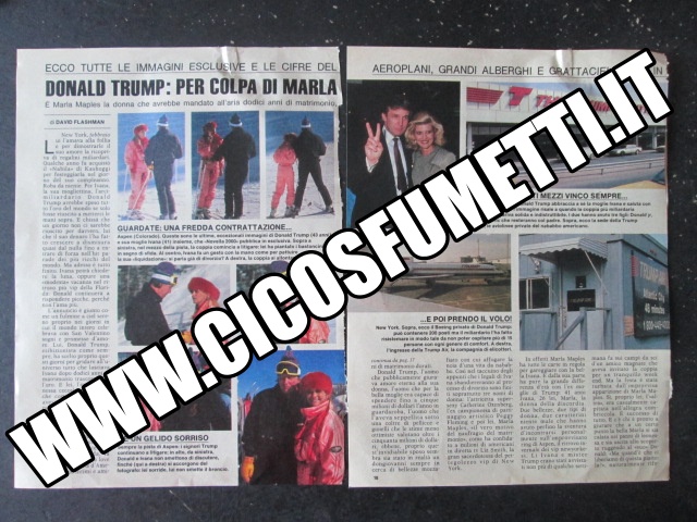 RITAGLIO CLIPPING DONALD TRUMP 03/03/90 5 PAGINE [MV19M-5]