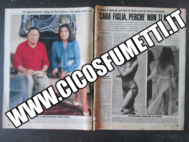 RITAGLIO CLIPPING RAF - ELEONORA VALLONE 2 PAGINE [MV19M-5]