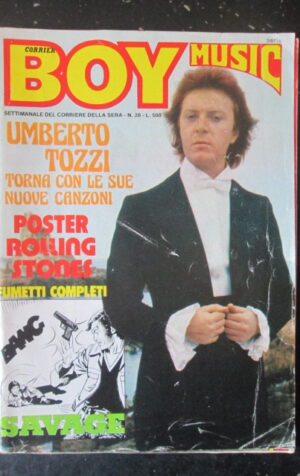 BOY MUSIC 20 1979 UMBERTO TOZZI ROLLING STONES JOHN McENROE [GS34]
