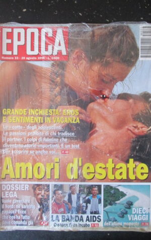 EPOCA 33 1995 DOSSIER LEGA LA BANDA AIDS AMORI D'ESTATE [GS34]