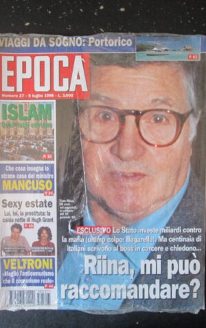 EPOCA 27 1995 TOTO RIINA HUGH GRANT DOSSIER ISLAM [GS34]