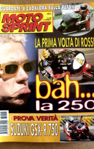 MOTOSPRINT n°46 1997 debutto Valentino Rossi in 250 - Test Suzuki  GSX-R 7 [G99]