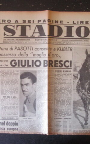 STADIO 107 1948 PASOTTI KUBLER GIULIO BRESCI VINCITORE DEL GIRO SVIZZERA [TR23]