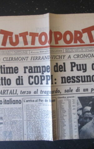 TUTTO SPORT 198 1952 COPPI BARTALI TORNEO DI CALCIO AD HELNSINKI [TR23]