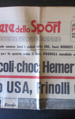 CORRIERE SPORTIVO 240 1968 HEMERY FRINOLLI BENVENUTI [TR23]