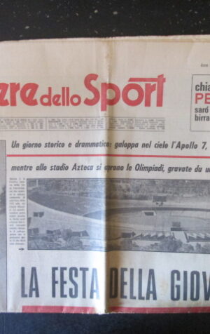 CORRIERE SPORTIVO 237 1968 GIRO DI LOMBARDIA HELENIO ED HERIBERTO HERRERA [TR23]