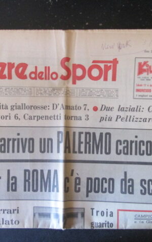 CORRIERE DELLO SPORT 8 1969 CEI LANDONI D' AMATO SALVORI SCHNELLINGER [TR23]