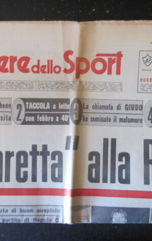 CORRIERE DELLO SPORT 9 1969 MARETTA TACCOLA LOSI BERTOGNA [TR23]