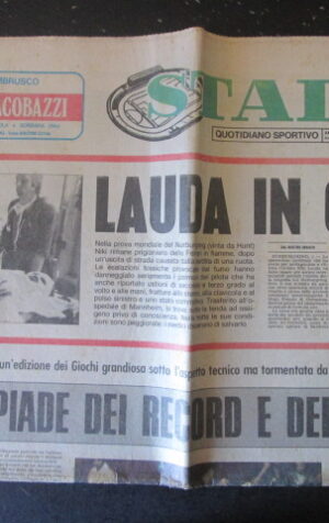 CORRIERE DELLO SPORT 175 1976 NIKI LAUDA IN COMA OLIMPIADE 1976 STONES [TR23]