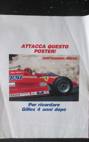 POSTER GILLES VILLENEUVE 80X55 CM  [TR23]