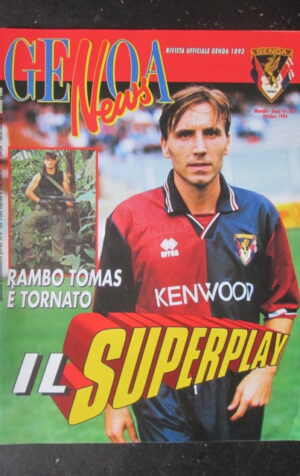 GENOA NEWS 7 1994 TOMAS SKUHRAVY ANTONIO MANICONE [TR23]