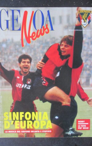 GENOA NEWS 11 1991 DERBY LE FOTO PIU ' BELLE SKUHRAVY AGUILERA CARICOLA [TR23]