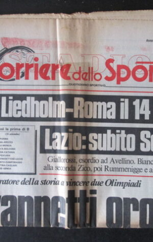 CORRIERE DELLO SPORT 180 1984 LIEDHOLM - ROMA LUCIANO GIOVANNETTI [TR23]