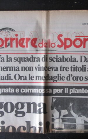 CORRIERE DELLO SPORT 189 1984 GIOVANNI SCALZO MUSONE SCHUMACHER ZICO [TR23]