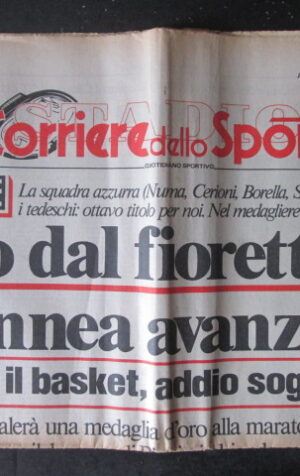 CORRIERE DELLO SPORT 185 1984 MENNEA NUMA CERIONI BORELLA ARNOUX ALBORETO [TR23]