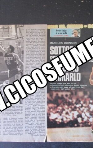 RITAGLIO CLIPPING MARQUES JOHNSON 2 PAGINE  [MV19M-6]