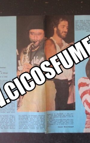 RITAGLIO CLIPPING DALLA DE GREGORI RENATO ZERO 2 PAGINE  [MV19M-6]