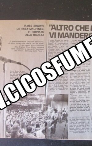 RITAGLIO CLIPPING JAMES BROWN 2 PAGINE  [MV19M-6]