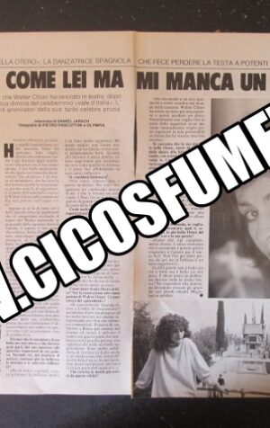 RITAGLIO CLIPPING SONIA OTERO 2 PAGINE  [MV19M-6]