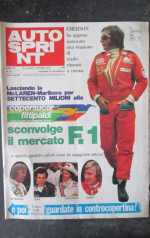 AUTOSPRINT 48 1975 RONNIE PETERSON ICKX EMERSON  [TR1A]