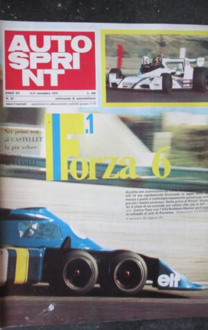 AUTOSPRINT 45 1975 TYRRELL 34 BRABHAM ALFA ROMEO  [TR1A]