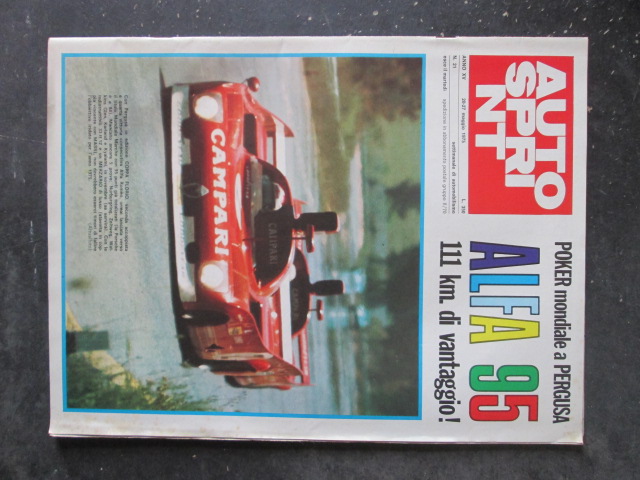 AUTOSPRINT 21 1975 ALFA ROMEO 33 TT 12 33TT12  [TR1A]