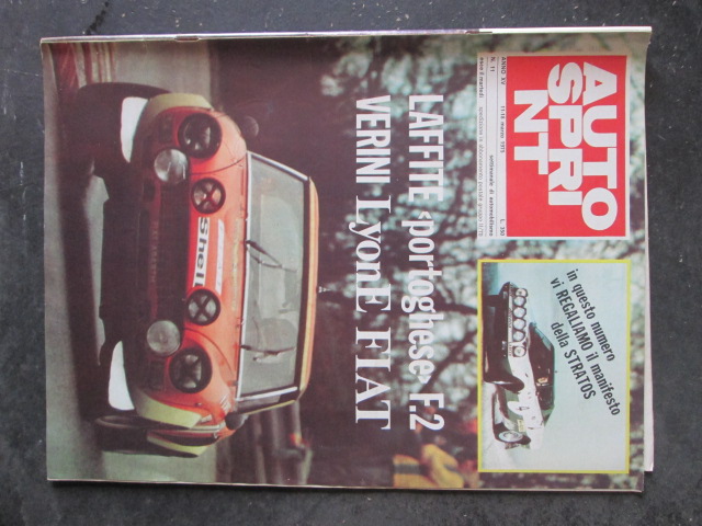 AUTOSPRINT 11 1975 LAFFITE F. 2 VERINI FIAT LANCIA STRATOS [TR1A]