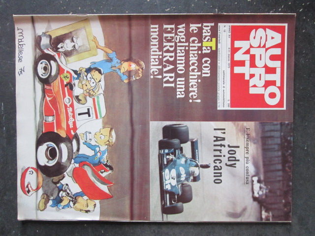 AUTOSPRINT 10 1975 JODY SHECKTER L' AFRICANO FERRARI [TR1A]