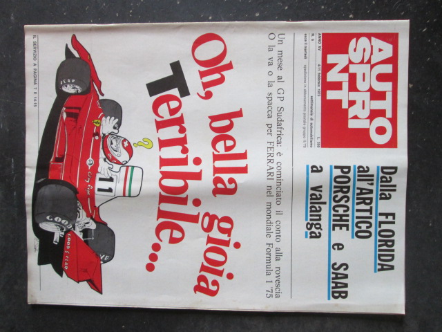 AUTOSPRINT 6 1975 GP SUDAFRICA PORSCHE SAAB [TR1A]
