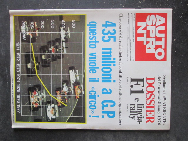 AUTOSPRINT 47 1976 DOSSIER F1 LINCIARALLY [TR1A]