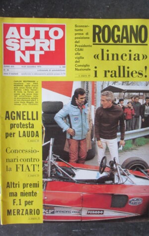 AUTOSPRINT 46 1976 ROGANO AGNELLI NIKI LAUDA FERRARI [TR1A]